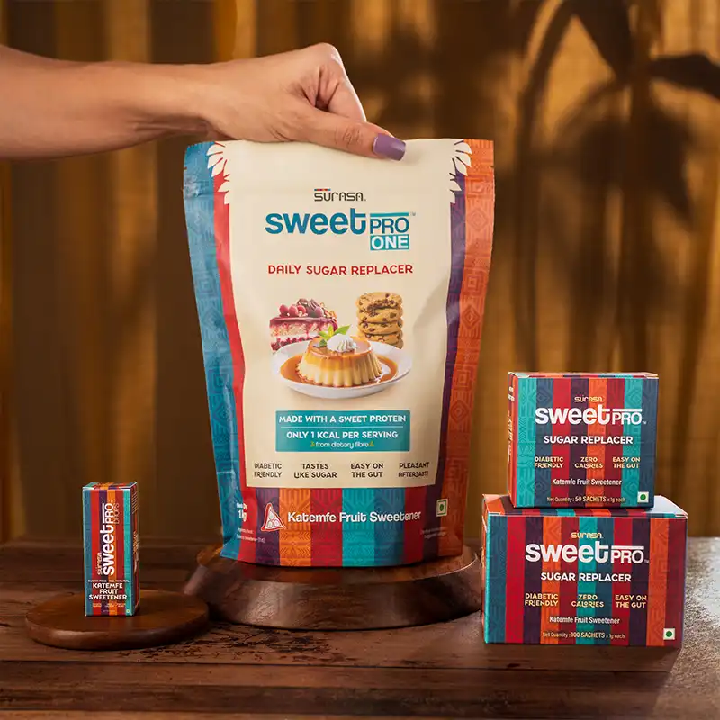 Surasa product range packaging